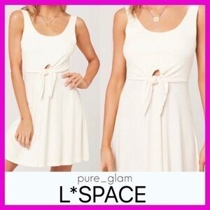 L*SPACE dress ribbed cut out